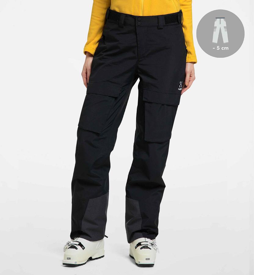 Haglöfs Womens Elation GTX Ski Pants Black New Zealand 74825CMOU